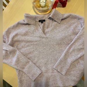 J. Crew collared wool sweater - purple - medium